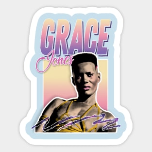 Grace Jones /// 80s Styled Aesthetic Tribute Art Sticker